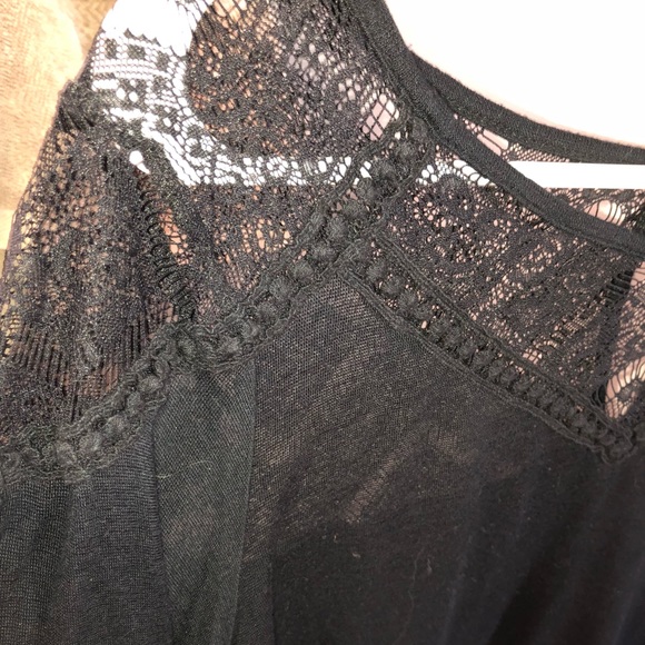 sheer black crop top - Picture 4 of 6